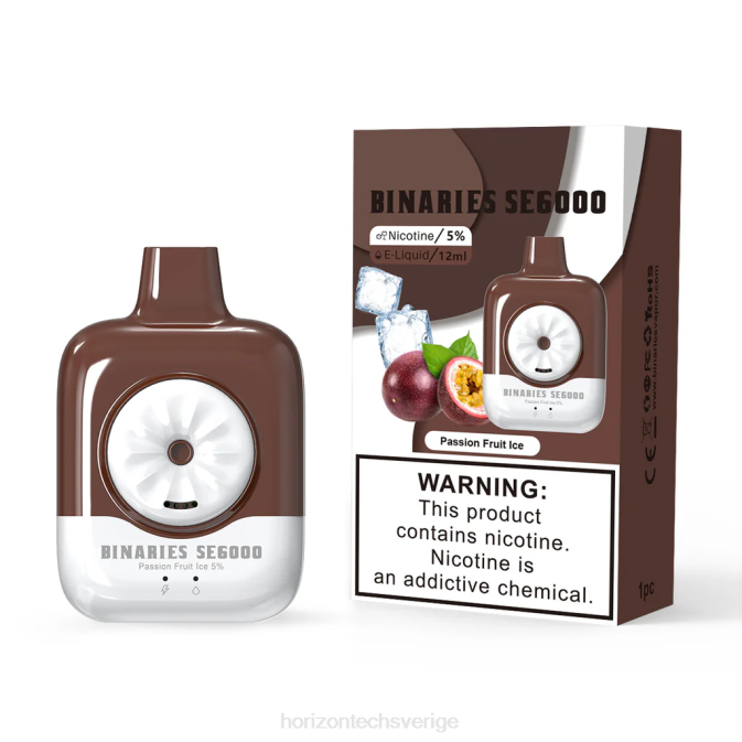 Horizon Tech Vape | HorizonTech Binaries Cabin engångs se 12ml passionsfrukt is 2T0Z146