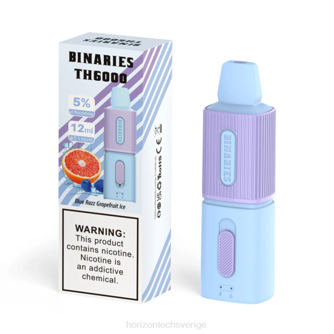 Horizon Tech Vape Coils | HorizonTech Binaries Cabin th6000 engångs 12ml blå razz grapefruktis 2T0Z108