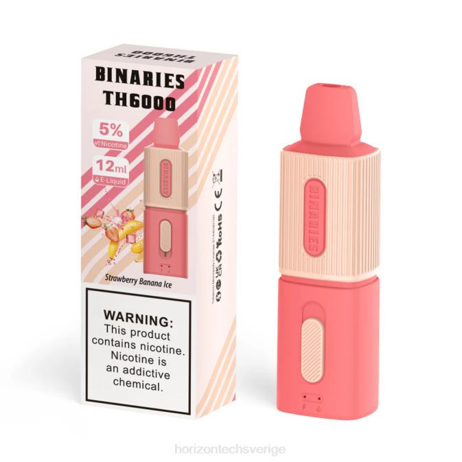 Horizon Tech Vape Coils | HorizonTech Binaries Cabin th6000 engångs 12ml jordgubbsbananis 2T0Z98