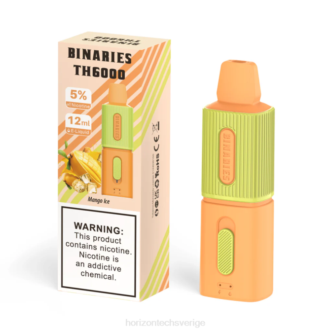 Horizon Tech Vape Tank | HorizonTech Binaries Cabin th6000 engångs 12ml mango is 2T0Z99