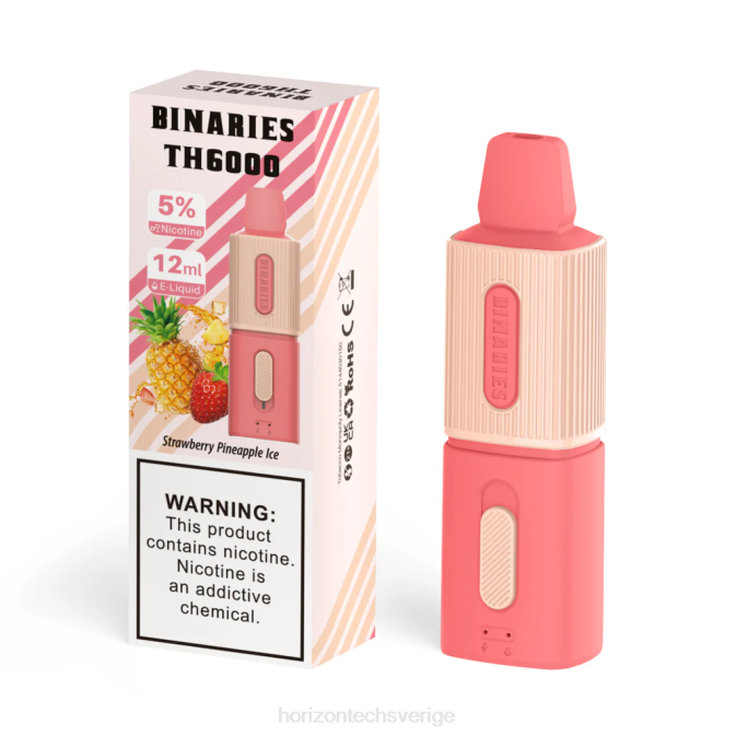 Horizontech Disposable Vape | HorizonTech Binaries Cabin th6000 engångs 12ml jordgubbsananas is 2T0Z105