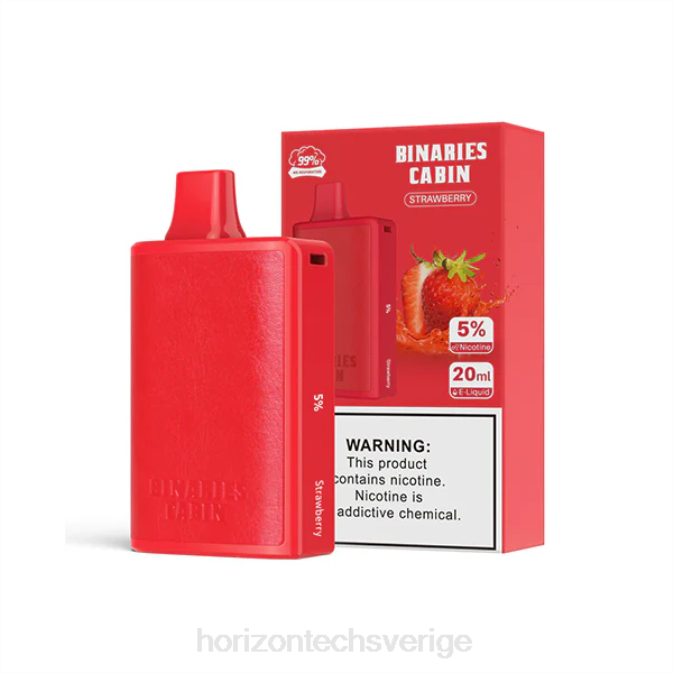 Horizon Tech Vape Coils | HorizonTech Binaries Cabin engångs 20ml jordgubbe 2T0Z68