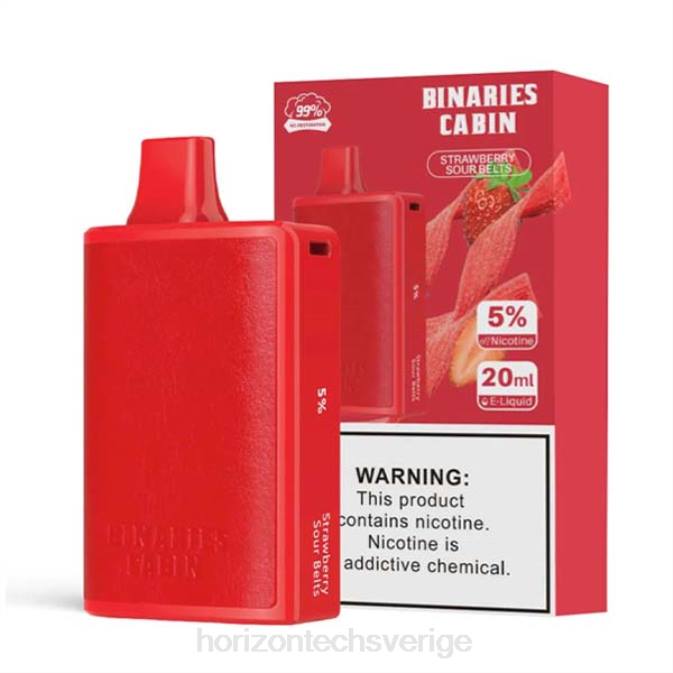 Horizon Tech Vape Coils | HorizonTech Binaries Cabin engångs 20ml jordgubbs sura bälten 2T0Z78