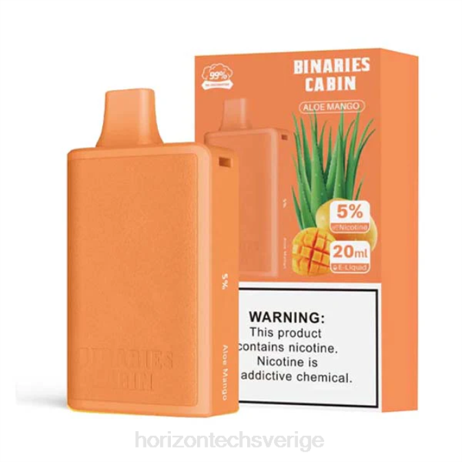 Horizontech Disposable Vape | HorizonTech Binaries Cabin engångs 20ml aloe mango 2T0Z75
