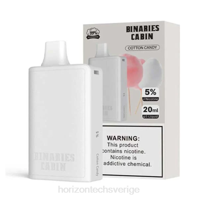 Horizontech Vape Sverige | HorizonTech Binaries Cabin engångs 20ml sockervadd 2T0Z73