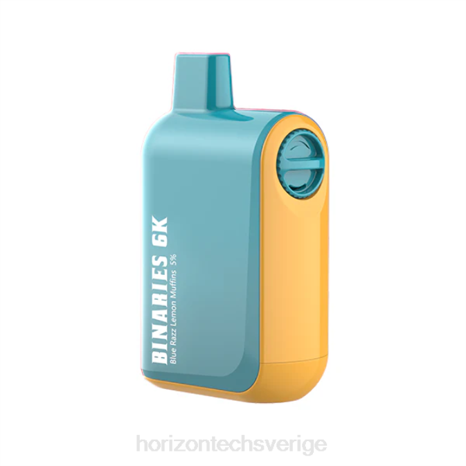 Horizontech Vape Sverige | HorizonTech Binaries Cabin engångs 15ml blå razz citronmuffins 2T0Z33