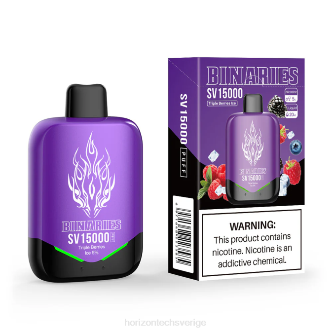 Horizontech Vape Kit | HorizonTech Binaries Cabin engångs sv trippel bäris 2T0Z94