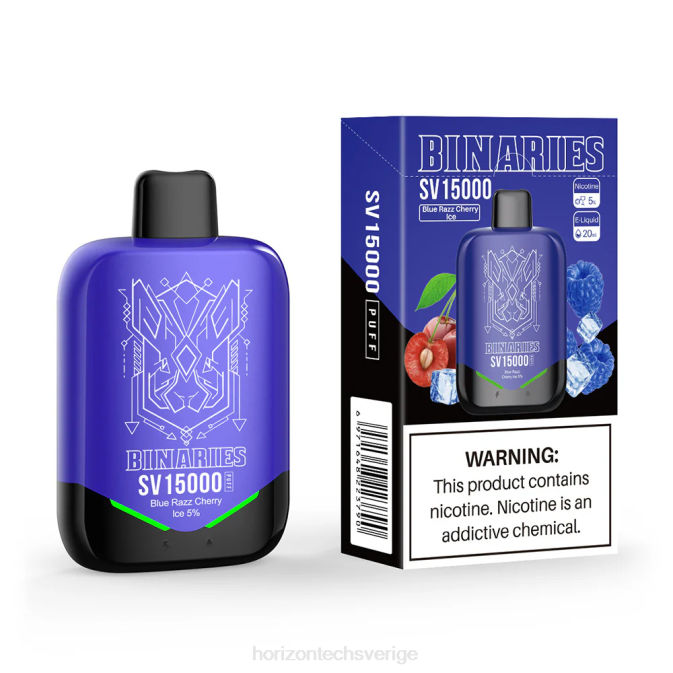 Horizontech Vape Sverige | HorizonTech Binaries Cabin engångs sv blue razz cherry ice 2T0Z3