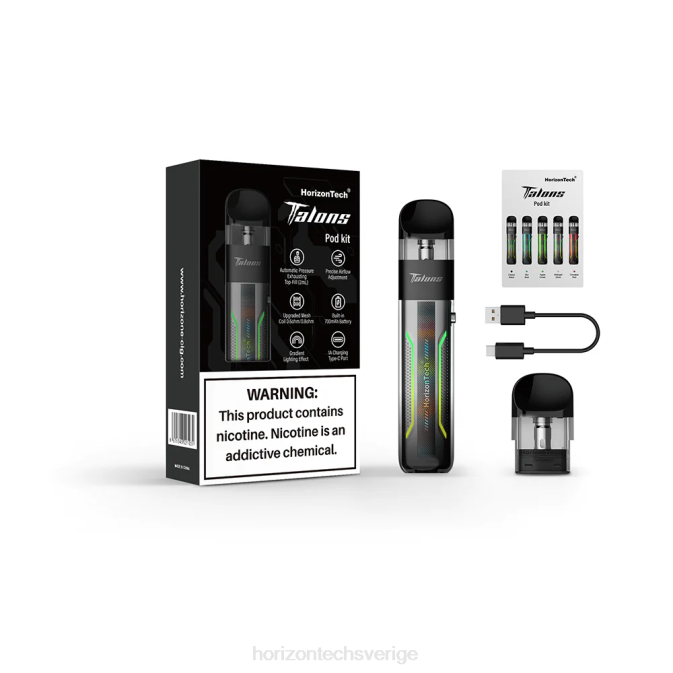 Horizon Tech Vape Coils | HorizonTech Talons startpaket midnattssilver 2T0Z200