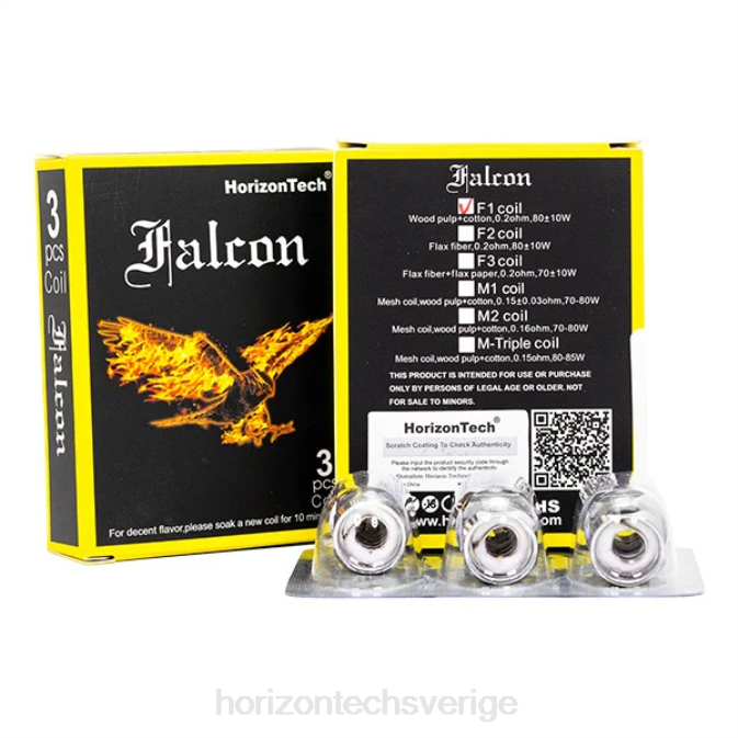 Horizon Tech Company | HorizonTech Falcon spolar (3-pack) f1 spole 0,2 ohm 2T0Z7