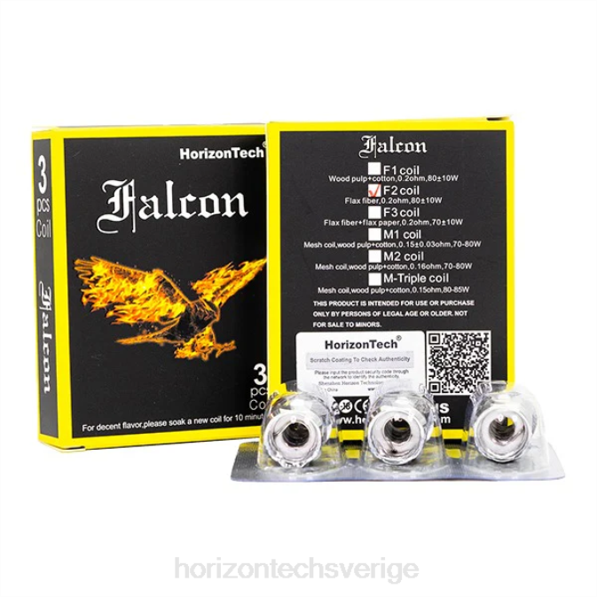 Horizontech Vape | HorizonTech Falcon spolar (3-pack) f2 spole 0,2ohm 2T0Z160