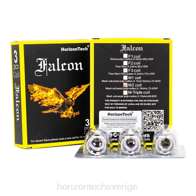 Horizontech Vape Kit | HorizonTech Falcon spolar (3-pack) m2 mesh spole 0,16ohm 2T0Z164