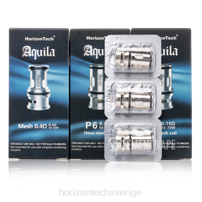 Horizontech Vape Sverige | HorizonTech Aquila spole (3-pack) p6 - 0,15 ohm (3-pack) 2T0Z183